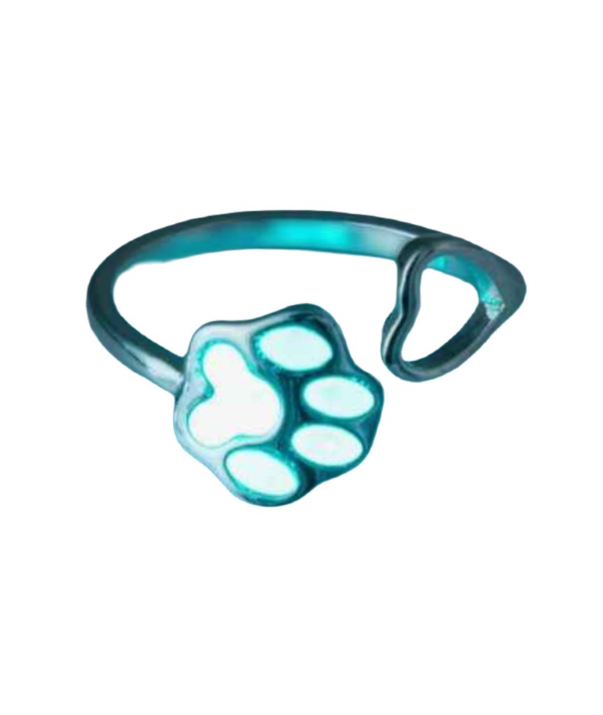 Bague Empreinte lumineuse chat - Minoucha