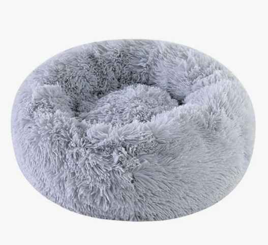 Coussin moelleux gris pour chat - Taille L - Minoucha