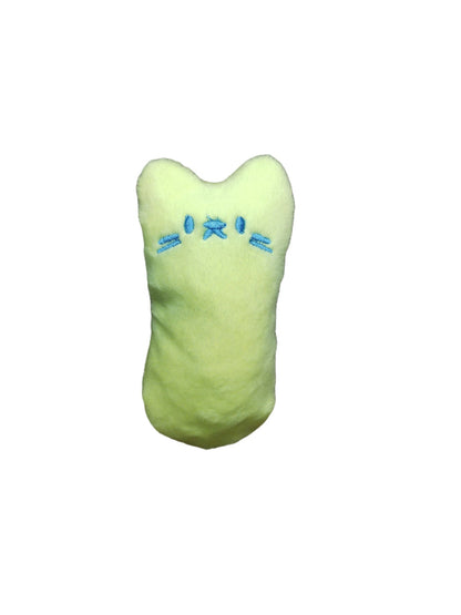 Mini peluche pour chat - jaune - Minoucha